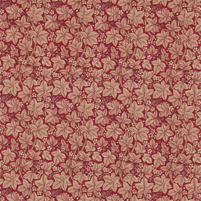 Bramble Fabric - Wine / Thyme swatch