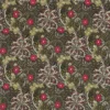 brown botanical cotton fabric from William Morris & Co