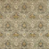 black-grey botanical velvet-chenille fabric from William Morris & Co