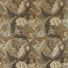 black-grey botanical velvet-chenille fabric from William Morris & Co
