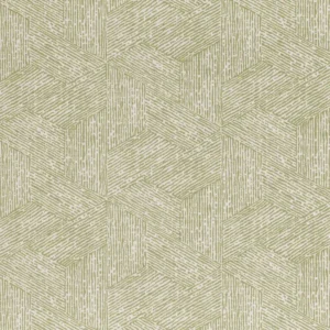 green geometric cotton fabric from Romo