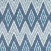 blue geometric cotton fabric from Romo