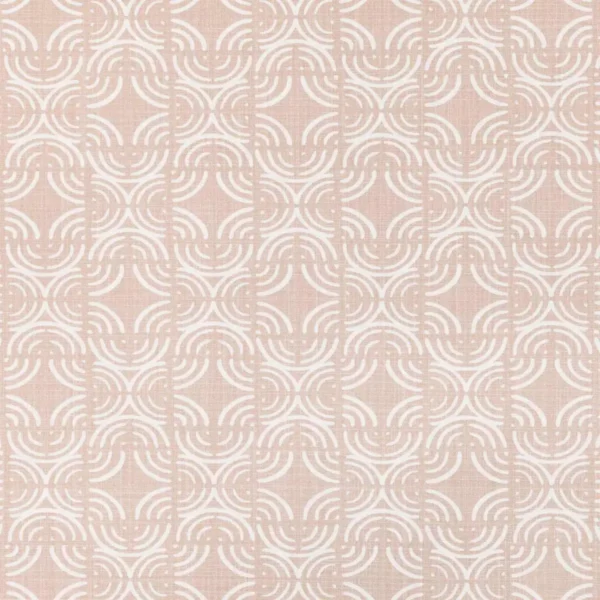 Kashi Fabric - Wild Rose by pink geometric cotton fabric from Romo