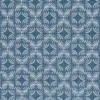blue geometric cotton fabric from Romo