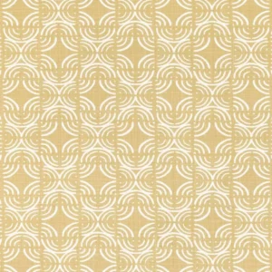 yellow geometric cotton fabric from Romo