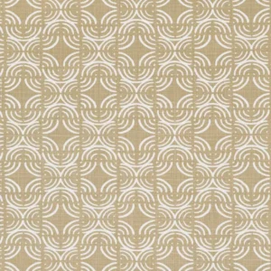 brown geometric cotton fabric from Romo