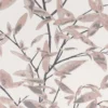 pink botanical cotton fabric from Romo