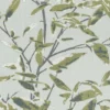 green botanical cotton fabric from Romo
