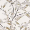 black-grey botanical cotton fabric from Romo