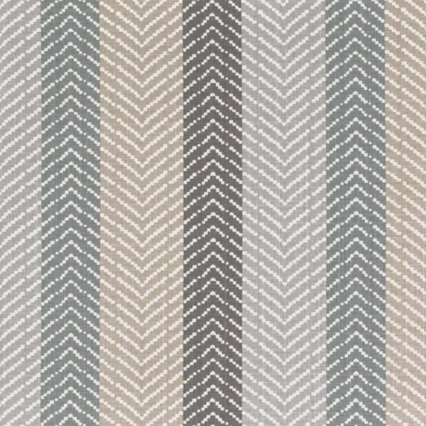 Keala Fabric - Turtle Dove by black-grey geometric cotton fabric from Romo