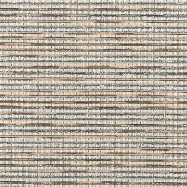 Sakiori Fabric - Sage by neutral striped cotton fabric from Designers Guild