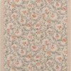 orange botanical printed fabric from Designers Guild