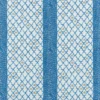 blue geometric cotton fabric from Designers Guild