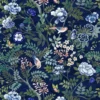 blue botanical printed fabric from Designers Guild