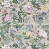 green botanical linen fabric from Designers Guild