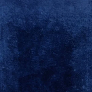 blue plain velvet-chenille fabric from Designers Guild