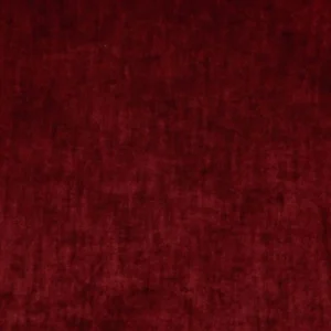 red plain velvet-chenille fabric from Designers Guild