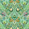 green botanical cotton fabric from Designers Guild