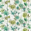 green botanical cotton fabric from Designers Guild