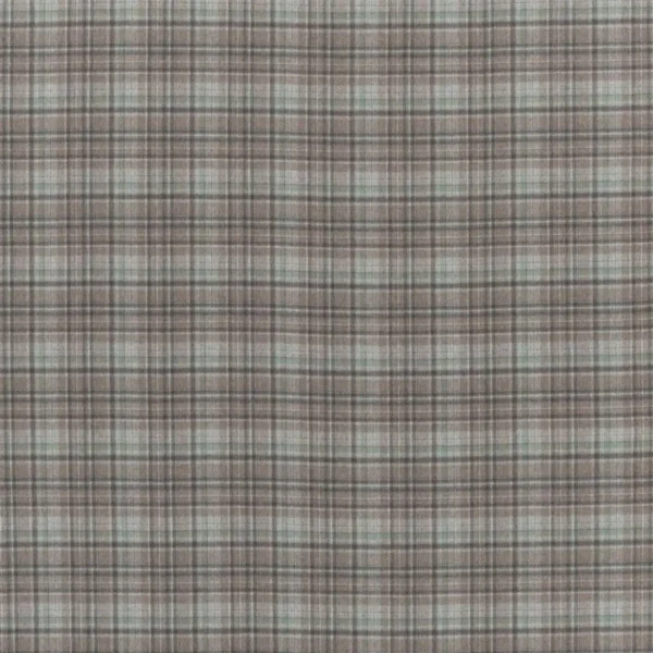 Abernethy Fabric - Natural by multicolour checked woolen fabric from Designers Guild