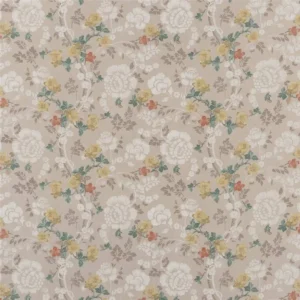 neutral botanical cotton fabric from Designers Guild