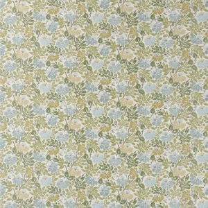 green botanical cotton fabric from Designers Guild