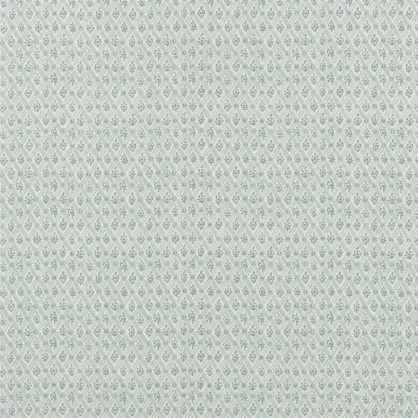blue botanical cotton fabric from Designers Guild