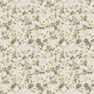 neutral botanical cotton fabric from Designers Guild