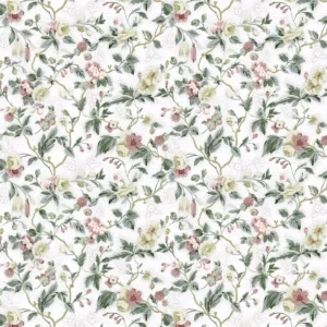green botanical cotton fabric from Designers Guild