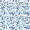blue botanical cotton fabric from Designers Guild