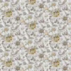 black-grey botanical cotton fabric from Designers Guild