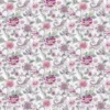 pink botanical cotton fabric from Designers Guild