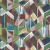 multicolour geometric cotton fabric from Designers Guild