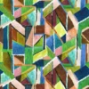 multicolour geometric cotton fabric from Designers Guild