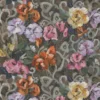 multicolour botanical linen fabric from Designers Guild