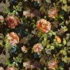 multicolour botanical cotton fabric from Designers Guild