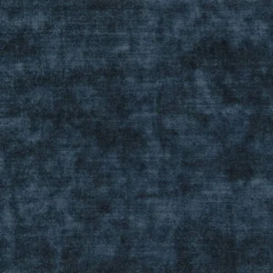 blue plain velvet-chenille fabric from Designers Guild