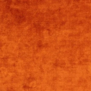 orange plain velvet-chenille fabric from Designers Guild