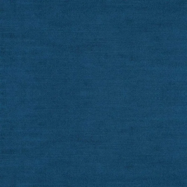 Glenville Fabric - Denim by blue plain velvet-chenille fabric from Designers Guild