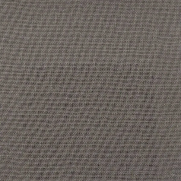 Scala Fabric - Granite by black-grey plain linen fabric from Designers Guild