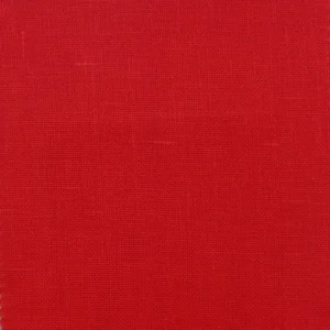red plain linen fabric from Designers Guild