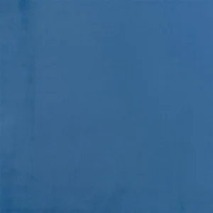 blue plain velvet-chenille fabric from Designers Guild