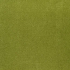 green plain velvet-chenille fabric from Designers Guild
