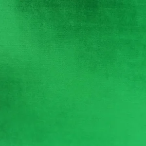 green plain velvet-chenille fabric from Designers Guild