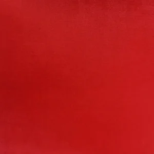 red plain velvet-chenille fabric from Designers Guild