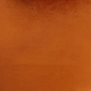 orange plain velvet-chenille fabric from Designers Guild