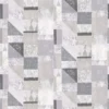 black-grey geometric cotton fabric from Designers Guild