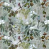multicolour botanical linen fabric from Designers Guild