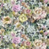 multicolour botanical cotton fabric from Designers Guild