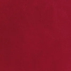 red plain velvet-chenille fabric from Designers Guild